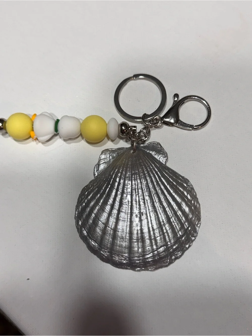 Duckling Keychain Charm - White & Yellow Cute Bird Accessory